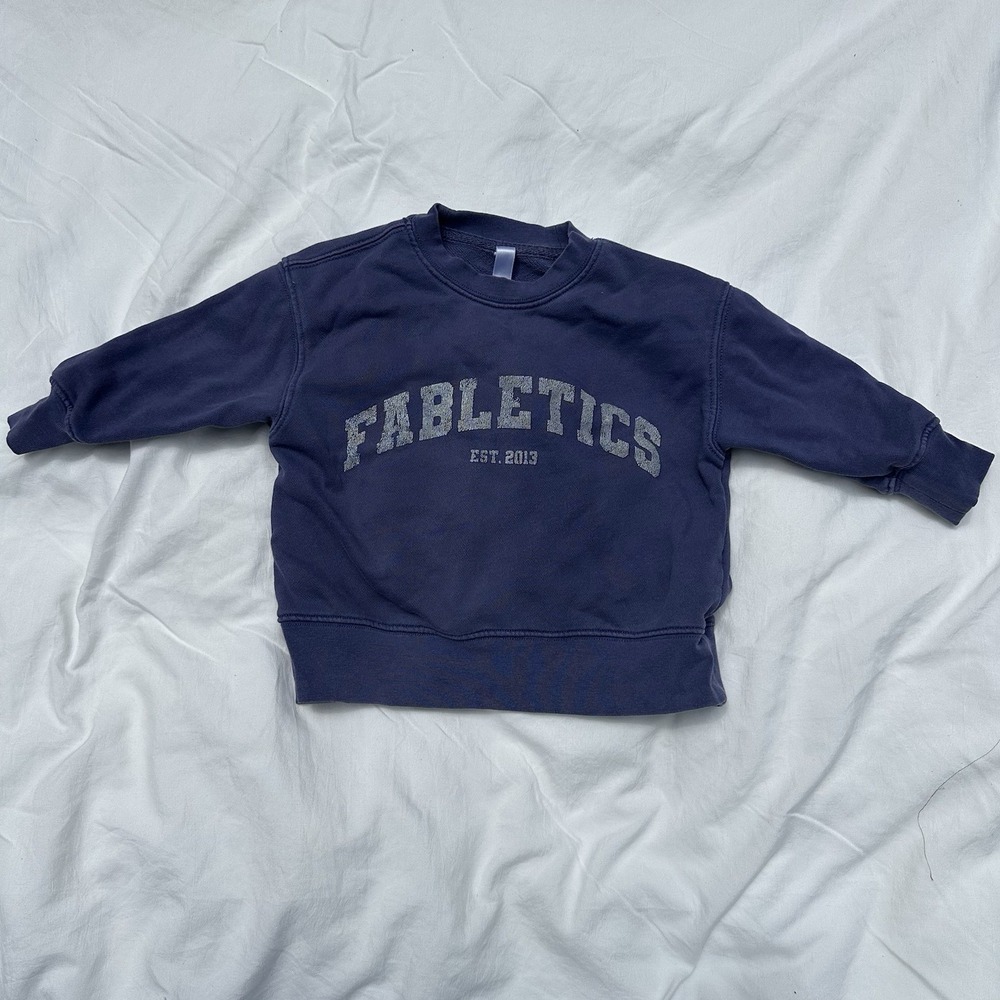 Fabletics Toddler Navy Crewneck‎ Sz 2T Fabletics Pullover Sweater
